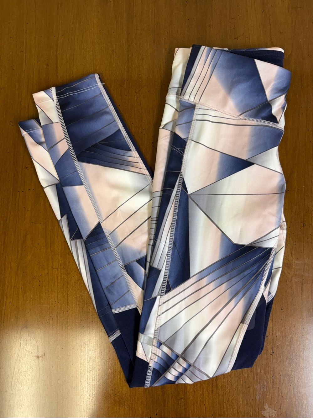 The New Balance Geometric Mid-Rise Leggings